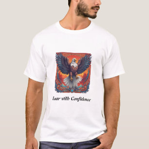 Stralende Overwinning: Dynamisch Crystal Eagle T-s T-shirt