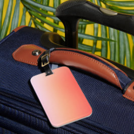 Stralende Pastel Zonsondergang Gradiënt Bagagelabel