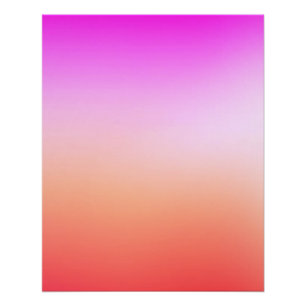Stralende Pastel Zonsondergang Gradiënt Perfect Poster