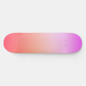 Stralende Pastel Zonsondergang Kleurverloop Skateboard (Horizontaal)