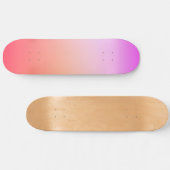 Stralende Pastel Zonsondergang Kleurverloop Skateboard (Horizontaal)