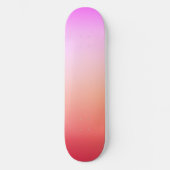 Stralende Pastel Zonsondergang Kleurverloop Skateboard (Voorkant)