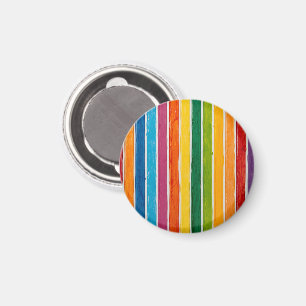 Stralende Regenboog Strepen Magneet