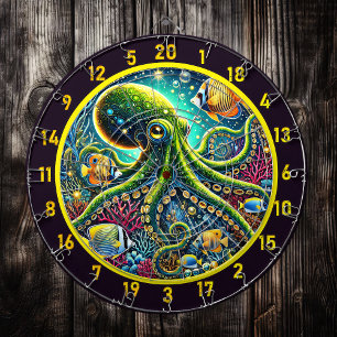 Stralende Riffen Octopus Dartbord