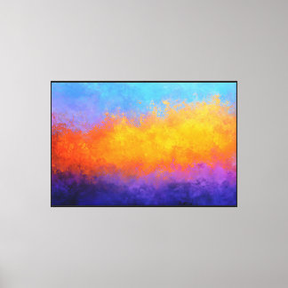 Stralende Scheidingslijn Canvas Afdruk