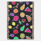 Stralende Tropic Neon Magic Deken (Voorkant Verticaal)