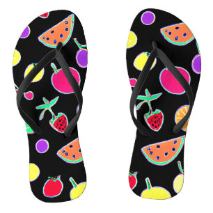 Stralende Tropic Neon Magic Teenslippers