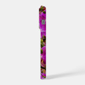 Stralende Trossen: De Magenta Orchidee Symfonie, iPhone Hoesje (Linkerkant)