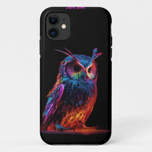 Stralende Uil iPhone 11 Hoesje