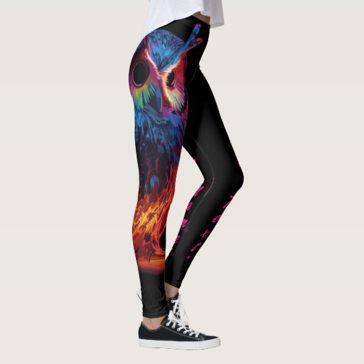 Stralende Uil Leggings (Rechts)