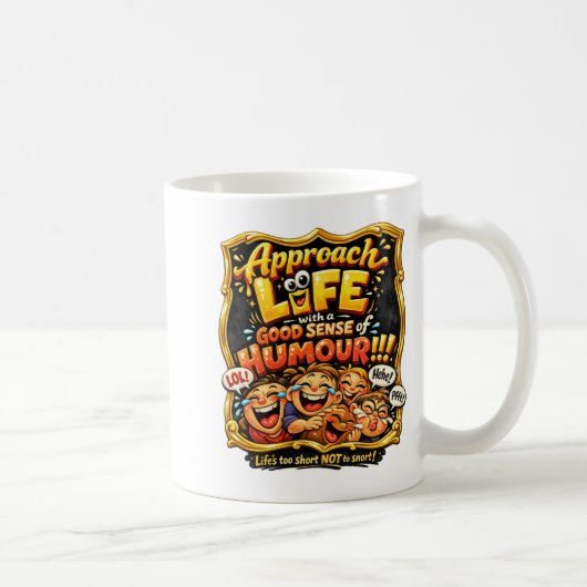 Stralende vreugde koffiemok (Rechts)