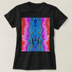 "Stralende Weerspiegeling" Kleurrijke Abstracte Ku T-shirt