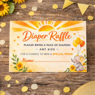 Stralende Zon Baby Detail Design Informatiekaartje