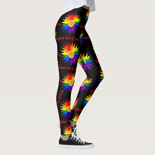 Stralende Zon – Pride Kunst Leggings (Rechts)