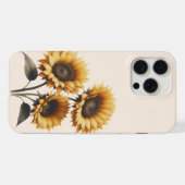 Stralende zonnebloem iPhone hoesje (Achterkant horizontaal)