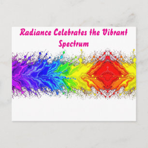“Straling” – Een abstract Pride-patroon Briefkaart