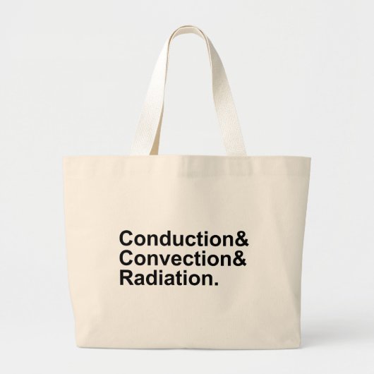 Straling van geleidingsgeleiding | Warmteoverdrach Grote Tote Bag (Voorkant)