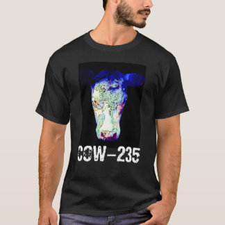 Stralingskop met gloeiende gloed t-shirt
