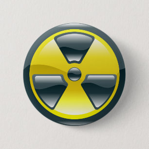 stralingssymbool ronde button 5,7 cm