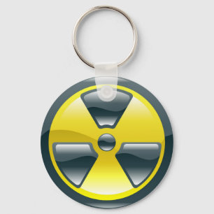 stralingssymbool sleutelhanger