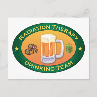 Stralingstherapie Drink team Briefkaart