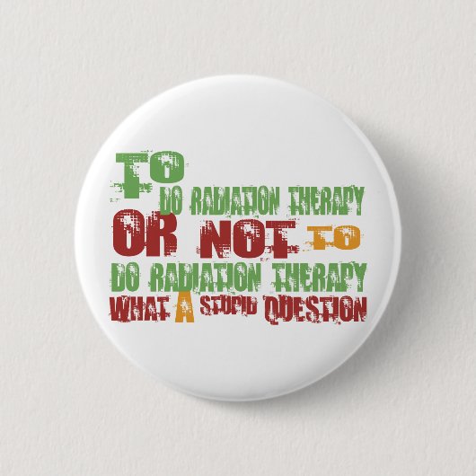Stralingstherapie Ronde Button 5,7 Cm (Voorkant)