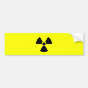 Stralingsymbool Bumpersticker