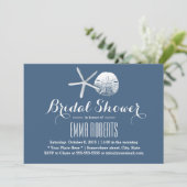 Stralthema Starfish & Sand Dollar Vrijgezellenfees Kaart (Staand voorkant)