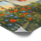  strand 4 juli Amerikaanse Onafhankelijkheidsdag Poster (Hoek)