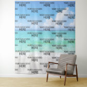 Strand Aangepast Zakelijk Logo Stap & Herhaal Acht Wandkleed (In situ)