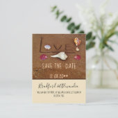 Strand aangepaste bruiloft Shells & Love Save The Date (Staand voorkant)