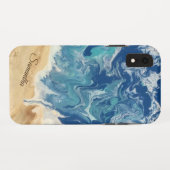 Strand Abstract gepersonaliseerd Case-Mate iPhone Case (Achterkant (horizontaal))