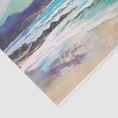 Strand Abstracte landschapsbergen Tissuepapier (Detail)