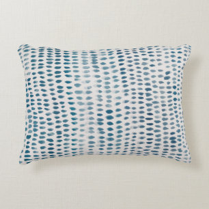 Strand Abstracte Textuur Turquoise Accent Pillow Kussen