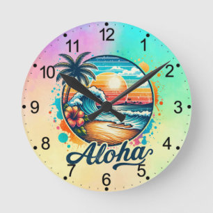  strand Aloha Sublimation-94953 Ronde Klok