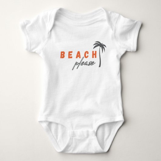 strand, alsjeblieft. Baby-broekpakken en één stuk Romper (Voorkant)