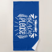 Strand alsjeblieft badhanddoek (Voorkant)