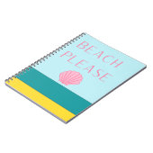 Strand alsjeblieft minimalistisch notitieboek (Linkerzijde)