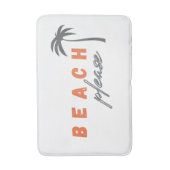 Strand alsjeblieft. Palmboom. Badmat modern (Voorkant Verticaal)