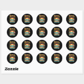 Strand, Alsjeblieft Ronde Sticker (Vel)