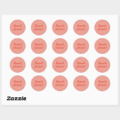 Strand alsjeblieft - ronde sticker (Vel)