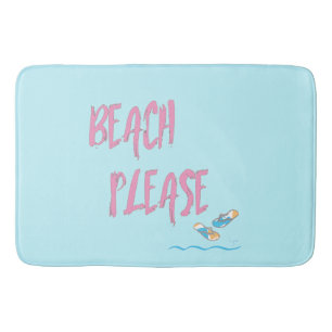 Strand alsjeblieft, Teenslippers Leuk Cool Modern Badmat