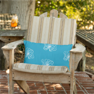 Strand Aqua Blauw Witte Oceaan Octopus Buitenkussen