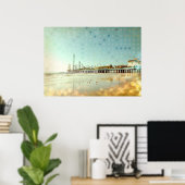strand, archiefplaat poster (Thuiskantoor)