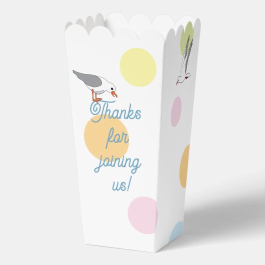 Strand Baby shower Favor Boxes Bedankdoosjes (Voorkant)