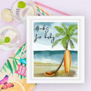 Strand babyshowers - Boeken voor baby Poster