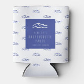 Strand Bachelorette Blue Wave Koelbox Blikjeskoeler (Voorkant)