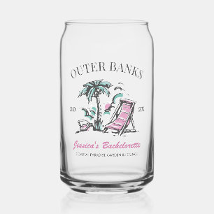 Strand Bachelorette Party Aangepaste Bruidsmeisje Blikvorm Glas
