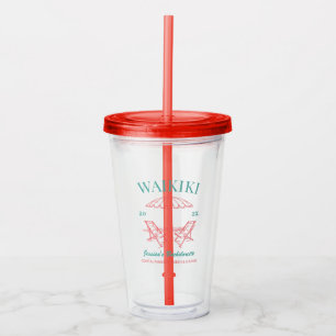 Strand Bachelorette Party Favor Gepersonaliseerde Acryl Drinkbeker