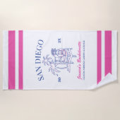 Strand Bachelorette Party Favor  Gift Custom Strandlaken (Voorkant)